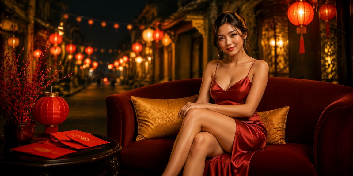 Không khí lễ hội tại Hà Nội với đèn lồng đỏ, biểu tượng may mắn trong cá cược thể thao