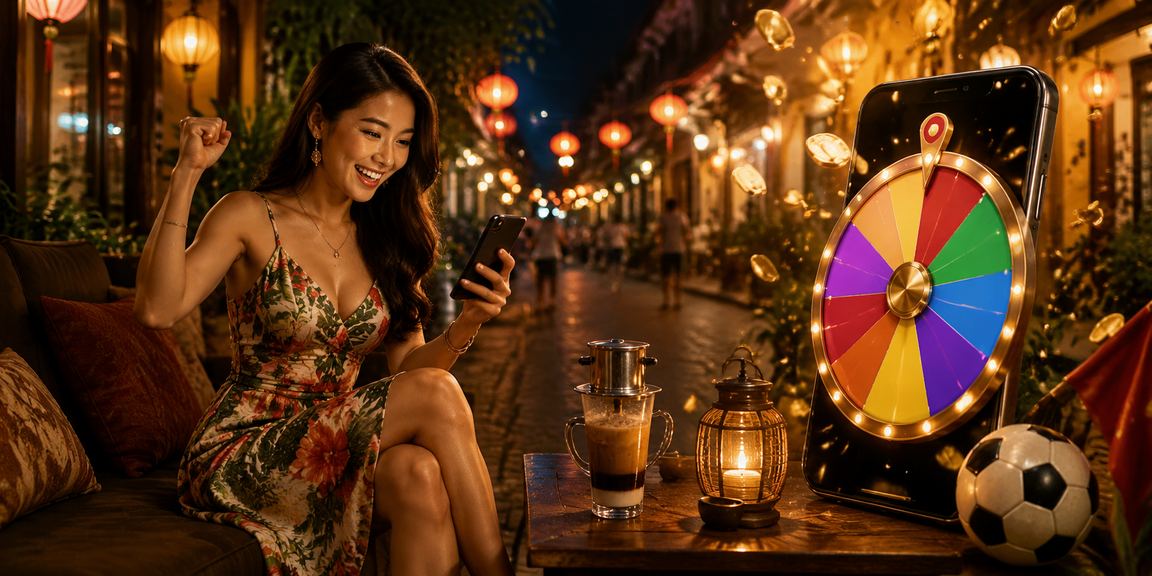 Bàn roulette tại Hà Nội với ly cà phê Việt Nam bên cạnh, tái hiện không khí casino trực tuyến